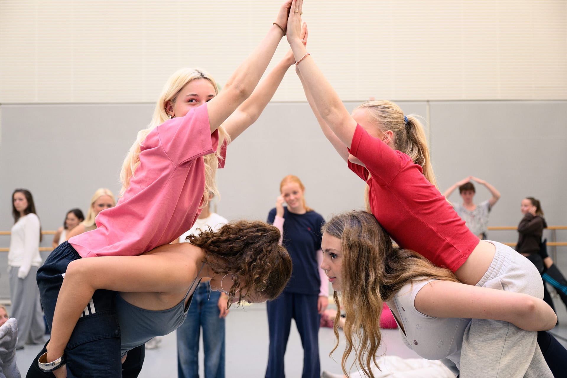 Dansk Danseteater. Workshop med gymnasieelever fra Christianshavns Gymnasium - en del af forstudiet.