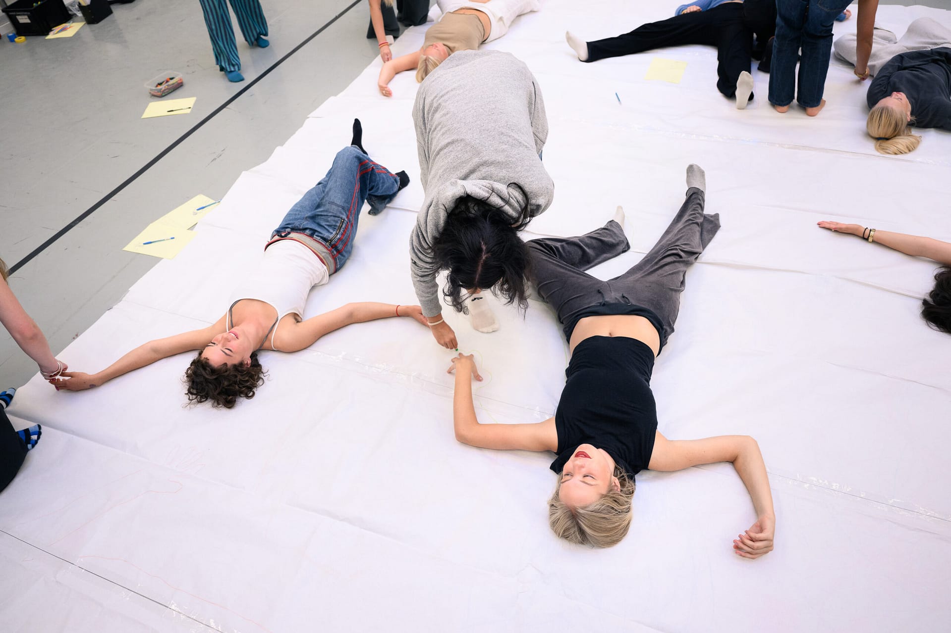 Dansk Danseteater. Workshop med gymnasieelever fra Christianshavns Gymnasium - en del af forstudiet.