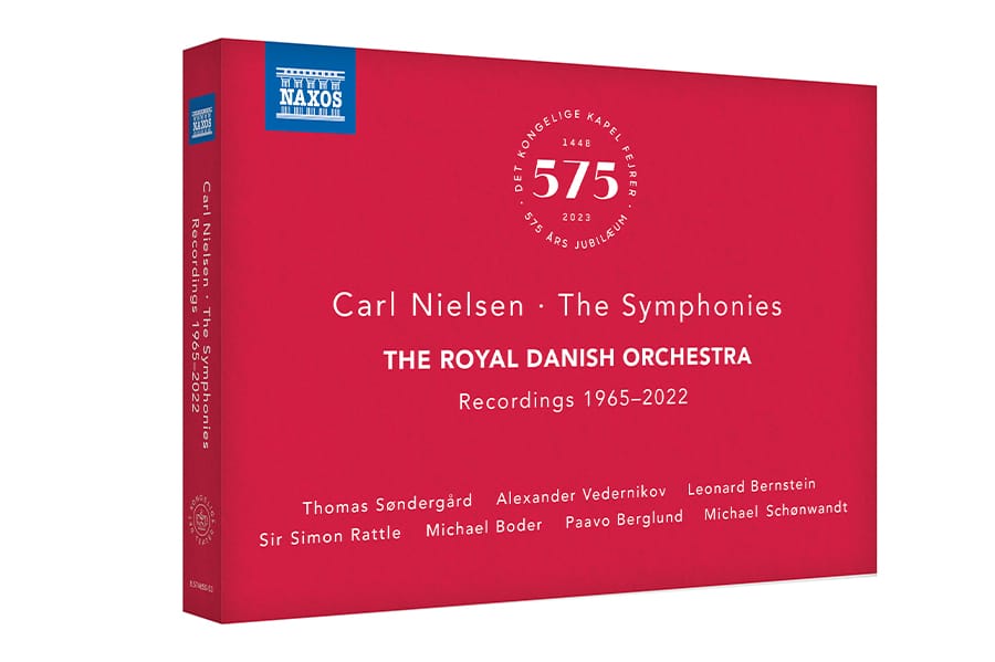 Det Kongelige Kapel udgiver jubilæumsboks med Carl Nielsens Symfonier med støtte fra Carl Nielsen og Anne Marie Carl Nielsen Legat.
